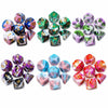 7-Piece Polyhedral Dice Set with Velvet Pouch for Tabletop RPGs
