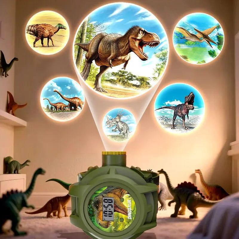 Dinosaur 3D Projector Watch for Kids with 24 Images