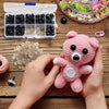 Black Plastic Safety Eyes for Doll Making