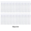 A large quantity of clear mini bubble wands packaged in a lot for party favors and celebrations