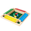 Classic Wooden Shut the Box Dice Game for Family Fun