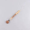 Personalized Baby Pacifier Clip with Silicone Beads