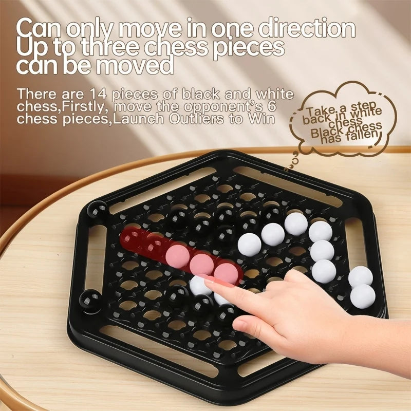 Push Chess Strategy Board Game for Family Fun