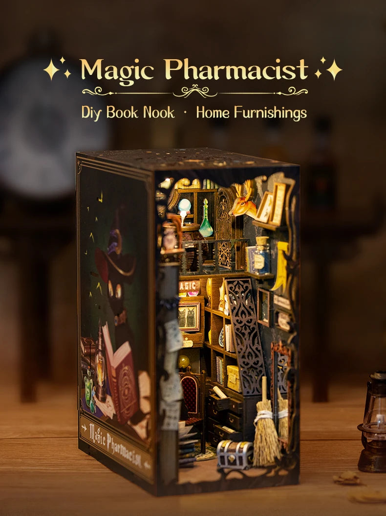 Eternal Bookstore DIY Book Nook Kit with LED Lighting