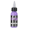 A purple bottle of KVM tattoo ink for permanent makeup and body art