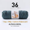 Luxurious Alpaca Wool Blend Yarn — 500g Thick Knitting Yarn