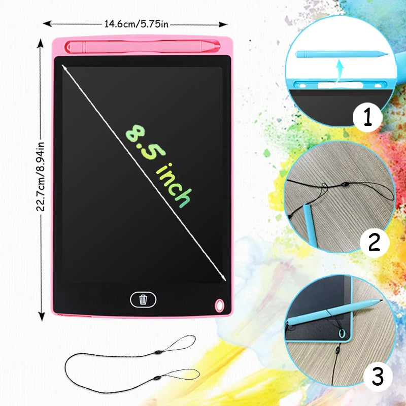 LCD Writing Tablet for Kids – Doodle Board with Lock Function
