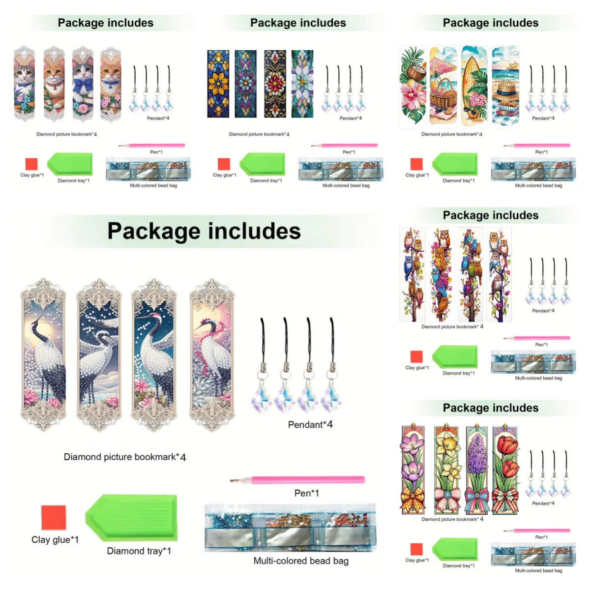 DIY Diamond Art Bookmark Craft Kit