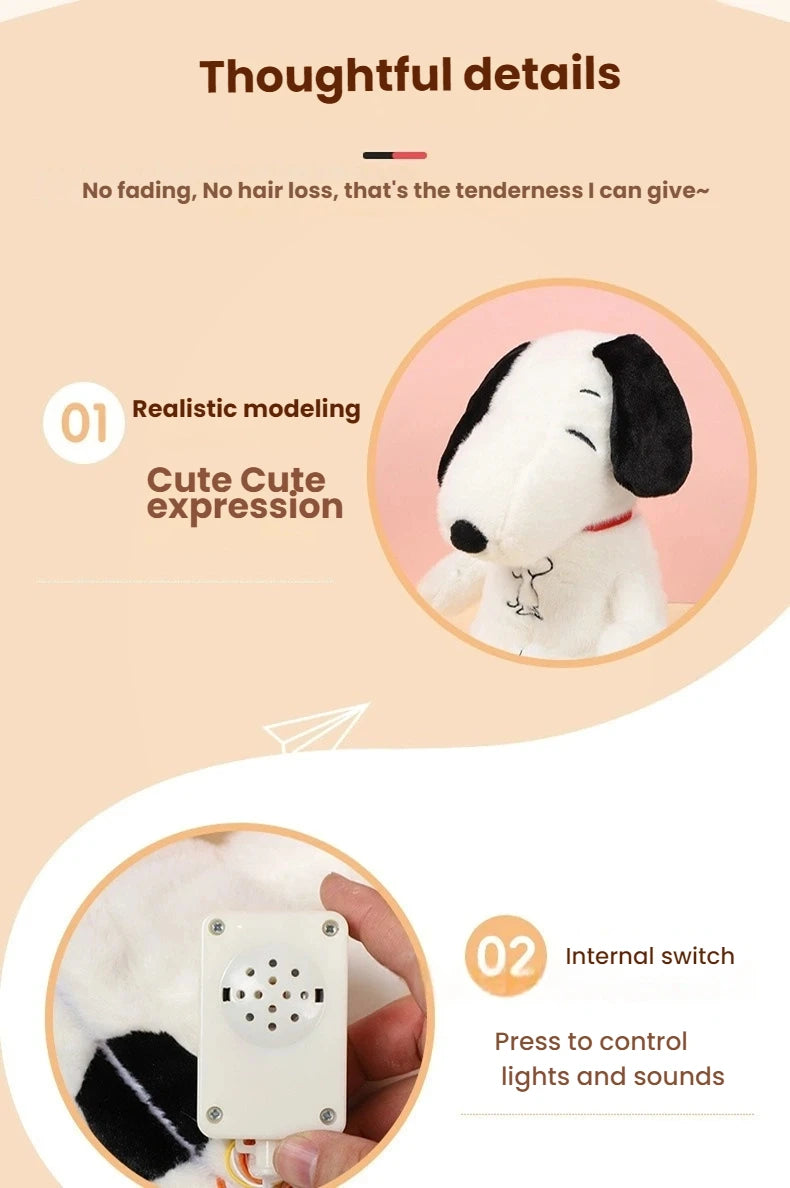 Soothing Breathing Plush Toy with Calming Sounds