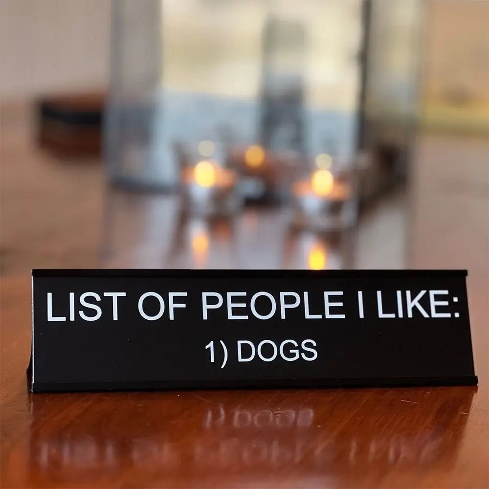 Funny Office Desk Sign - Lightweight Aluminum Alloy Decor