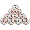 Opaque White Polyhedral Dice Set with Blood Effect for Tabletop RPGs