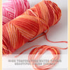 Multicolor Gradient Dyed Acrylic Yarn for Knitting & Crochet