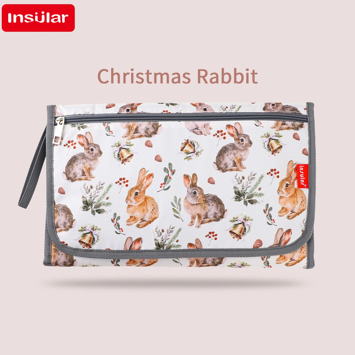 Foldable Waterproof Baby Changing Pad with Storage