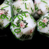 Handmade Resin Polyhedral Dice Set with Sharp Edges