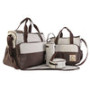 Multifunctional Crossbody Diaper Bag with Five-Piece Set