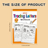 A workbook titled Tracing Letters with ABC letters and handwriting activities for children