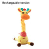 Interactive Singing and Dancing Giraffe Plush Toy with Music