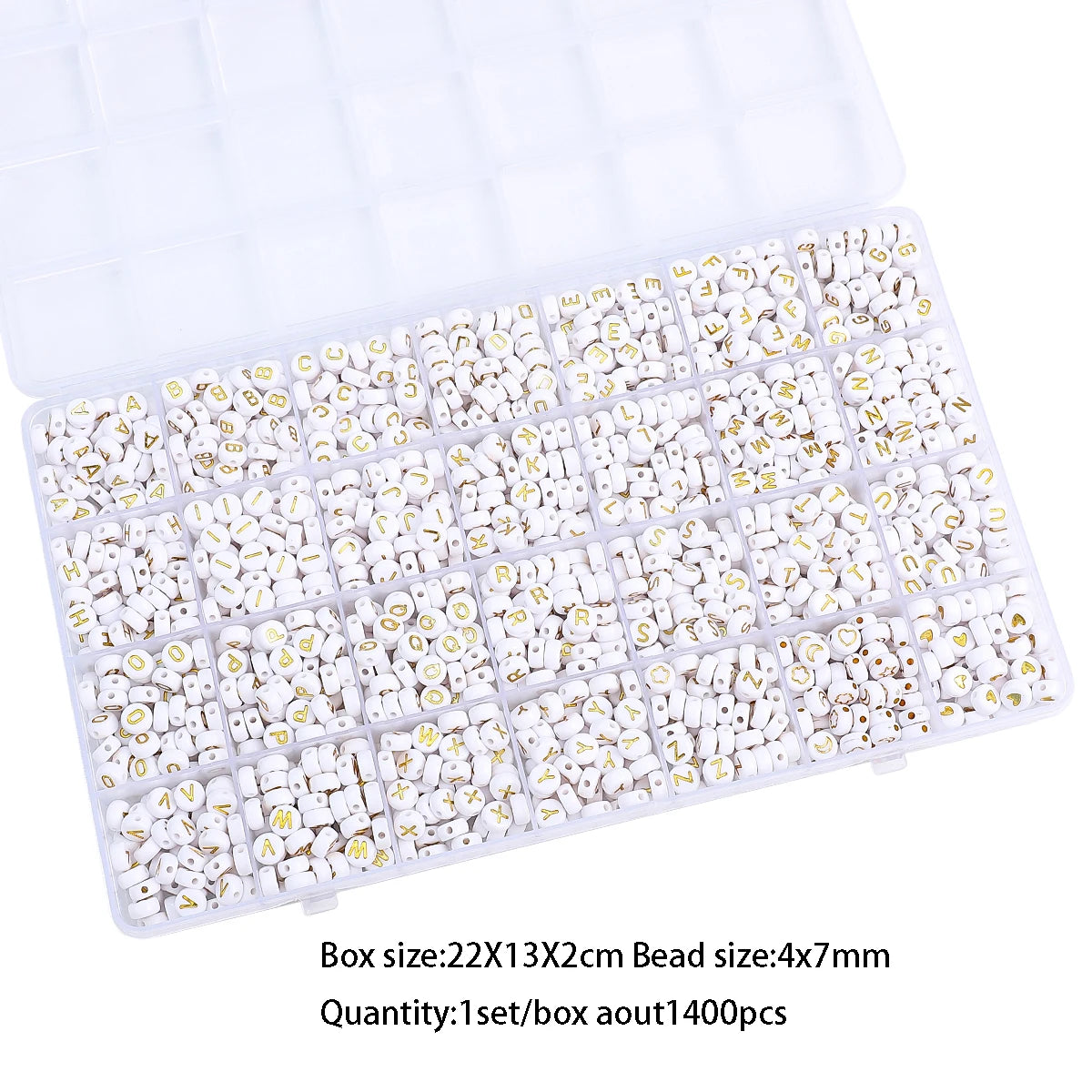 Acrylic Letter Bead Variety Pack for Jewelry Making