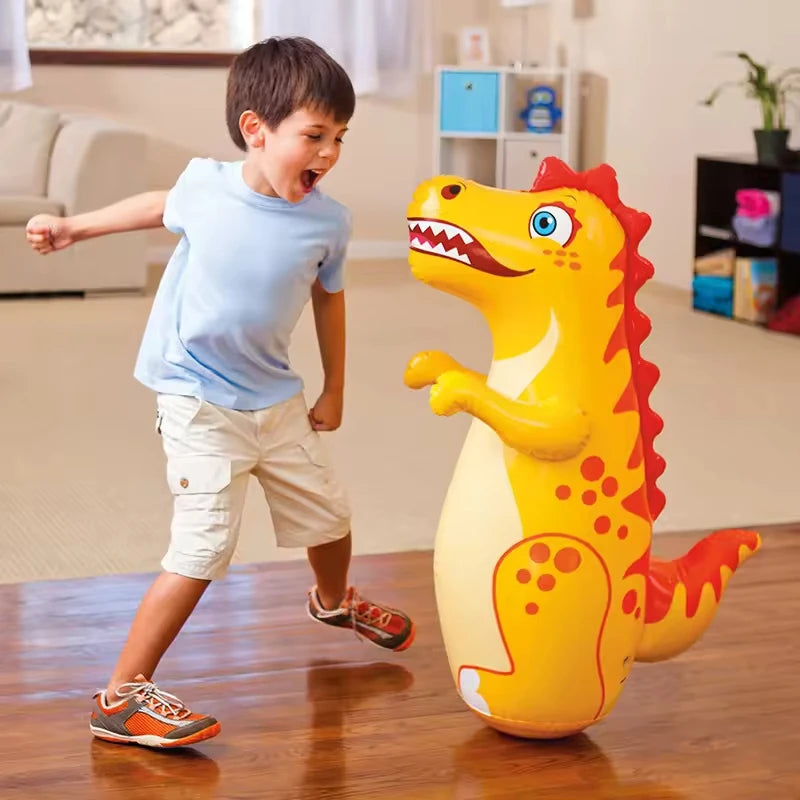 Inflatable Dinosaur Punching Bag Tumbler Toy for Kids