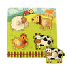 Wooden Alphabet & Number Peg Puzzles for Toddlers
