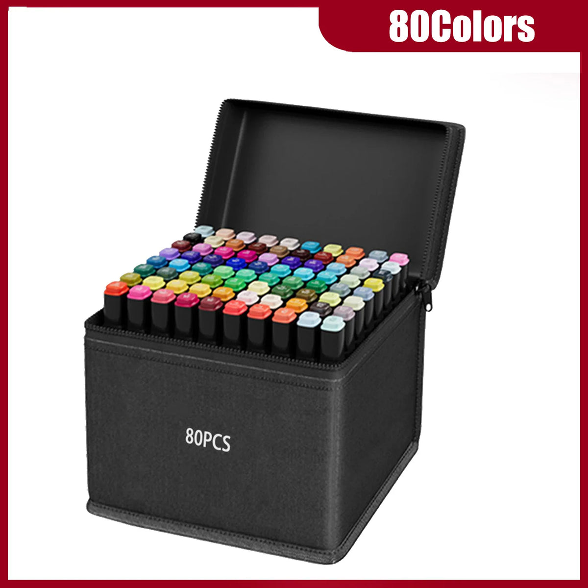 Dual-Tip Alcohol Art Markers – 24 to 262 Color Sets for Illustration & DIY
