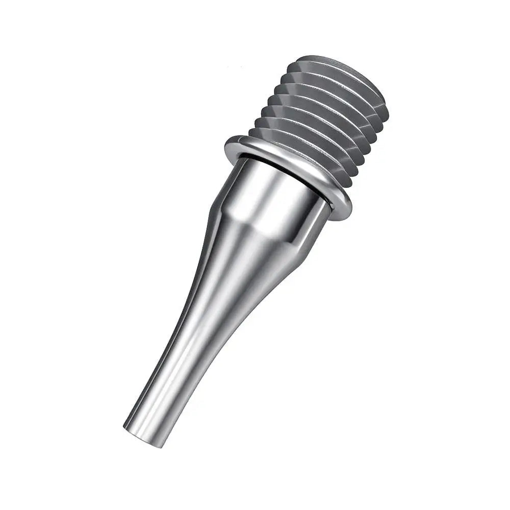 A silver precision diamond painting pen tip with a stainless steel threaded handle.
