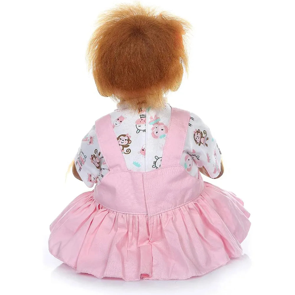 Realistic Silicone Monkey Reborn Doll – 50cm Lifelike Baby Ape