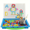 Pegboard Building Set – Colorful STEM Learning Toy with Beads and Rubber Stoppers