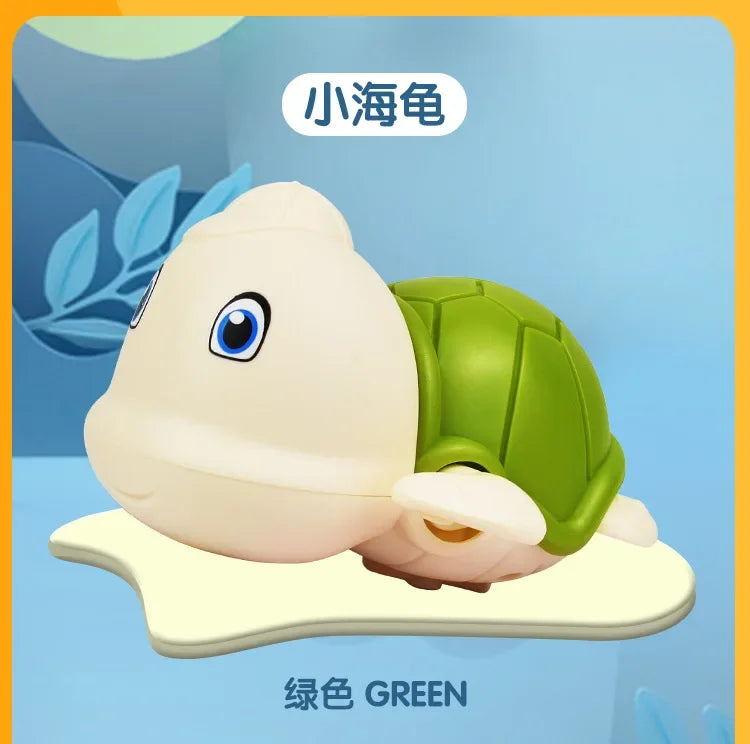 Spring-Powered Bath Toys for Kids – Cute Turtle, Duck, and Whale Water Toys