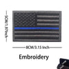 Reflective American Flag Tactical Patch with Glow-in-the-Dark Detail
