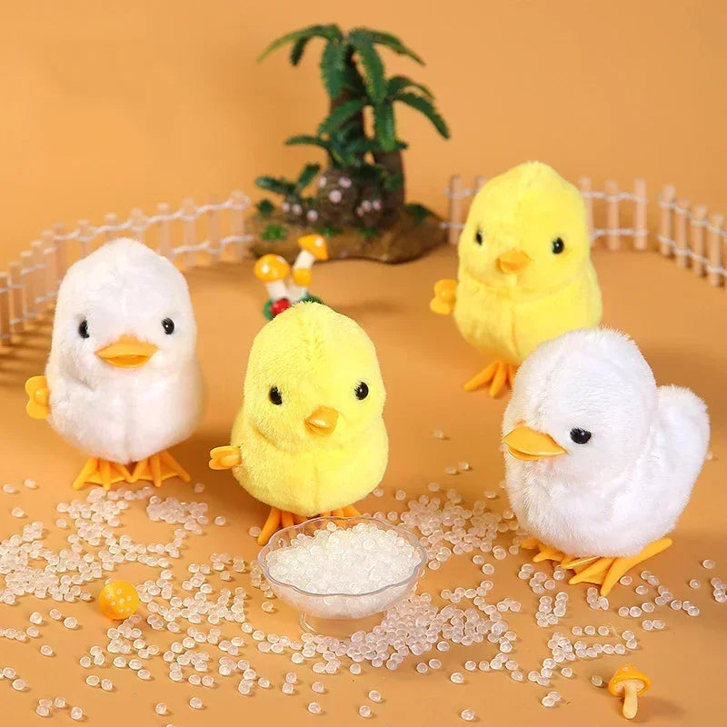 Wind-Up Walking Chick Plush Toy