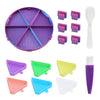 Rotating Diamond Painting Storage Tray with Divided Compartments