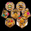Liquid Core Dice Set for Dungeons & Dragons | Sharp Edge Resin RPG Dice