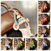 Crochet Badminton Keychain - Cute Knitted Sports Bag Charm