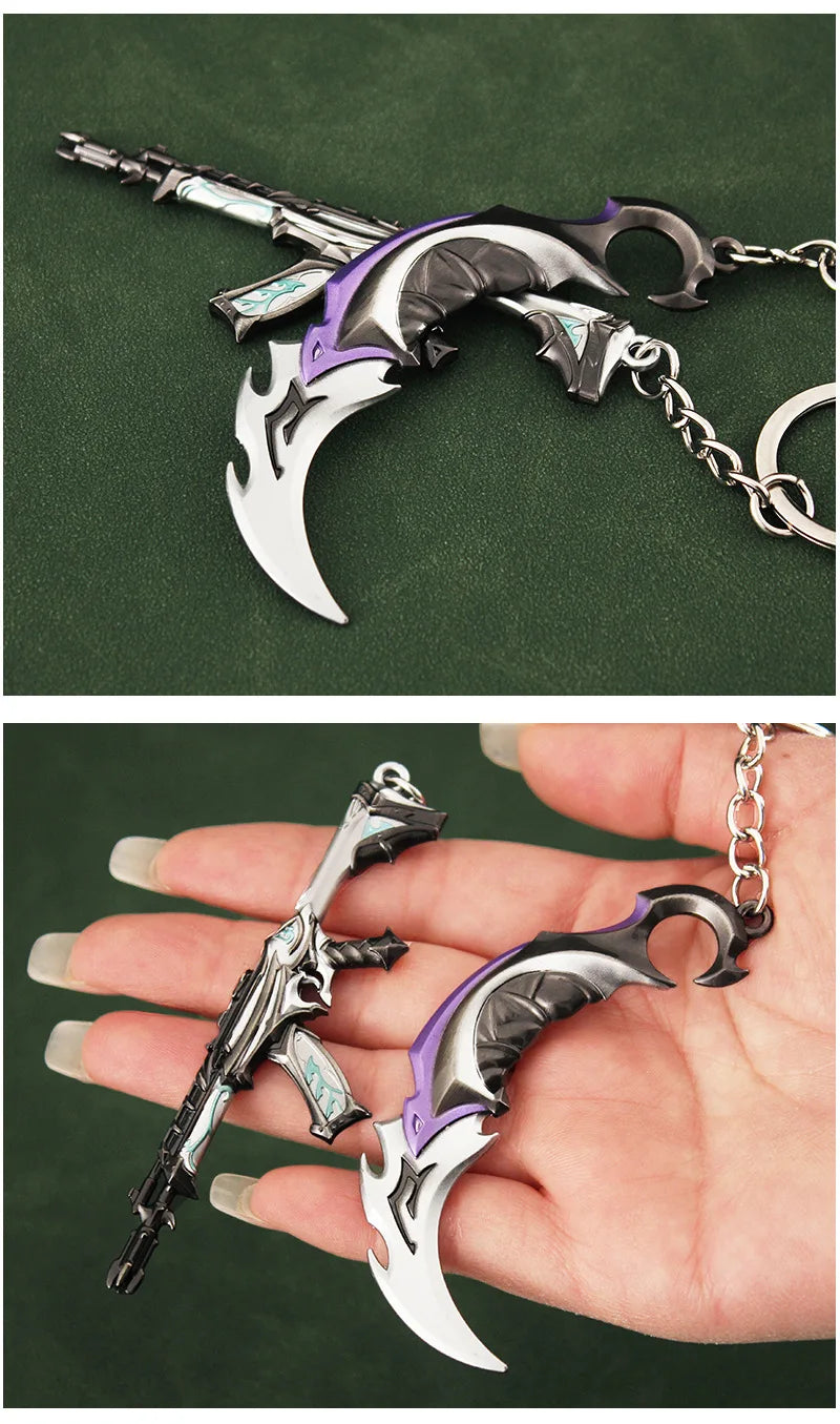 Valorant Reaver 2.0 Karambit Metal Keychain