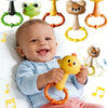 Cartoon Animal Rattle Handbell for Baby Sensory Development