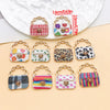 Colorful Enamel Handbag Charms for Jewelry Making