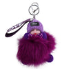 Kawaii Plush Keychain with Sleeping Baby Design