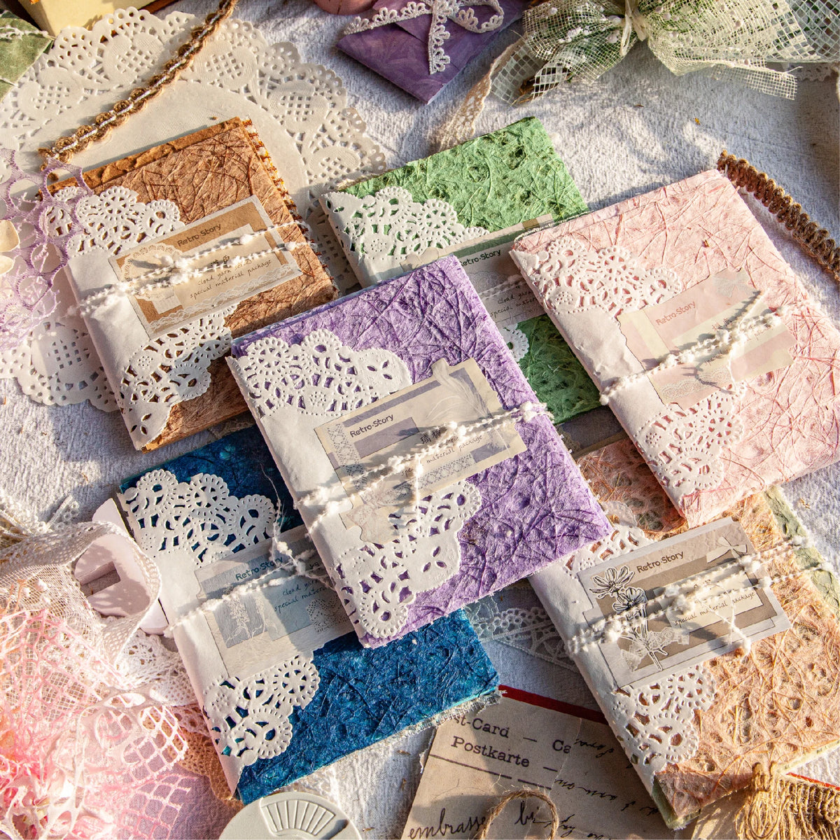 Vintage Textured Paper Pack for Junk Journaling and Scrapbooking