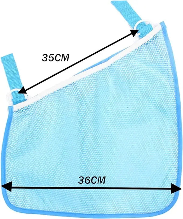 Universal Stroller Side Organizer with Large Capacity Mesh Storage