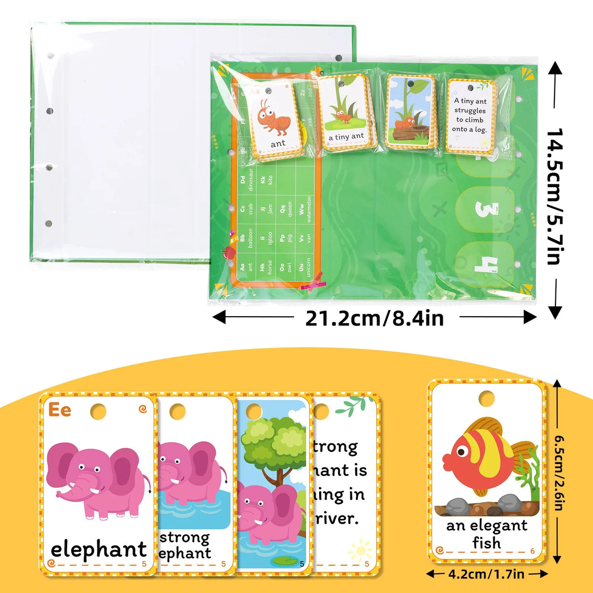 Interactive English Learning Flip Chart for Kids