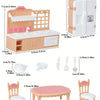 Mini Dollhouse Furniture Set – Bedroom & Kitchen Playset for Kids