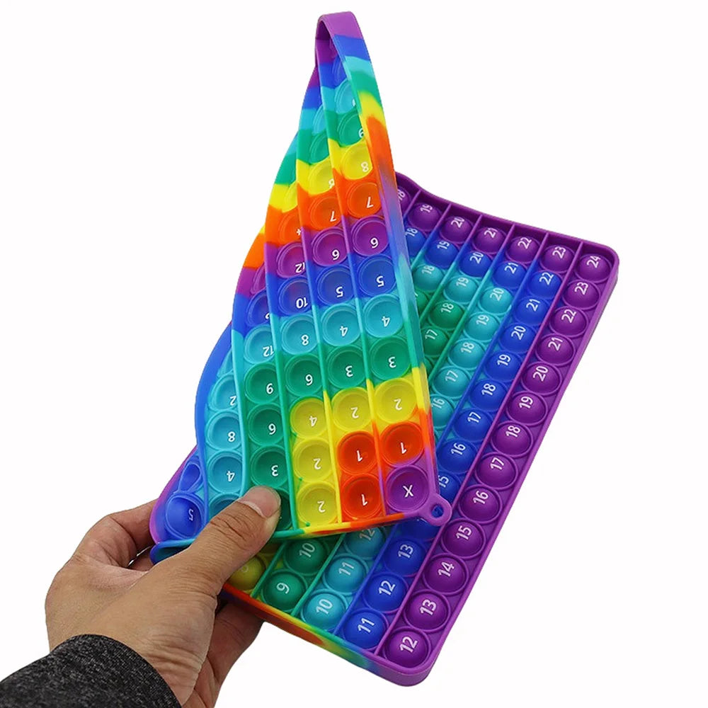 Rainbow Math Fidget Popper – Multiplication & Addition Practice Tool