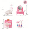 Mini Dollhouse Furniture Set – Bedroom & Kitchen Playset for Kids