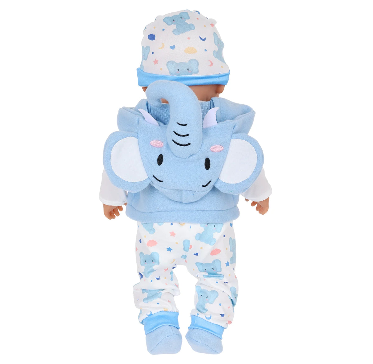Adorable Animal Print Doll Outfit Set for 16-18 Inch Dolls