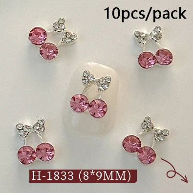 Fruit & Floral Resin Nail Art Decorations