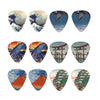 Japanese Culture Themed Guitar Picks Set (12-Pack)