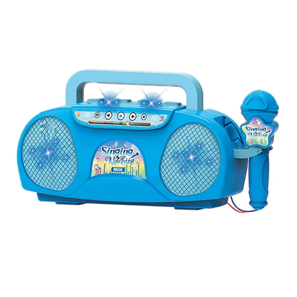 Kids Karaoke Machine with Microphone and Light Effects