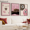 Leopard Print Playing Card Canvas Wall Art