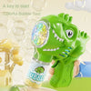 Dinosaur Bubble Gun with LED Lights – Automatic Bubble Blower for Kids